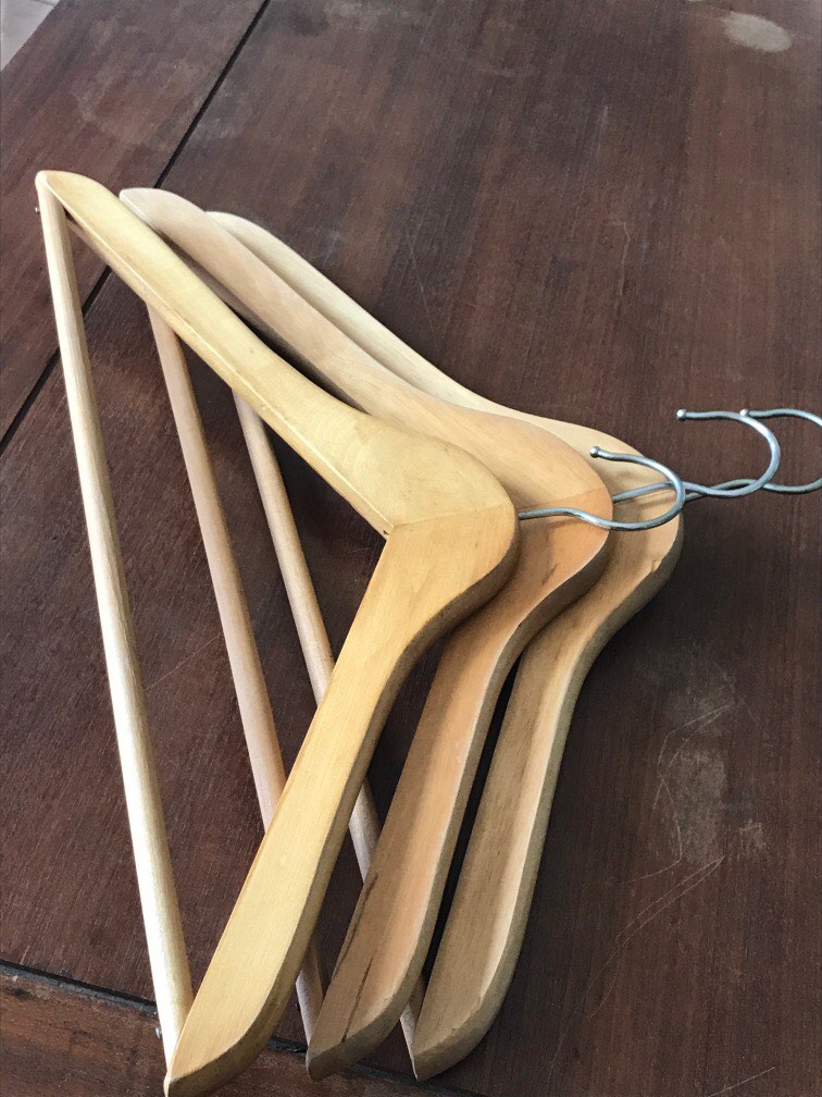 Ikea wooden hangers, Furniture & Home Living, Home Improvement
