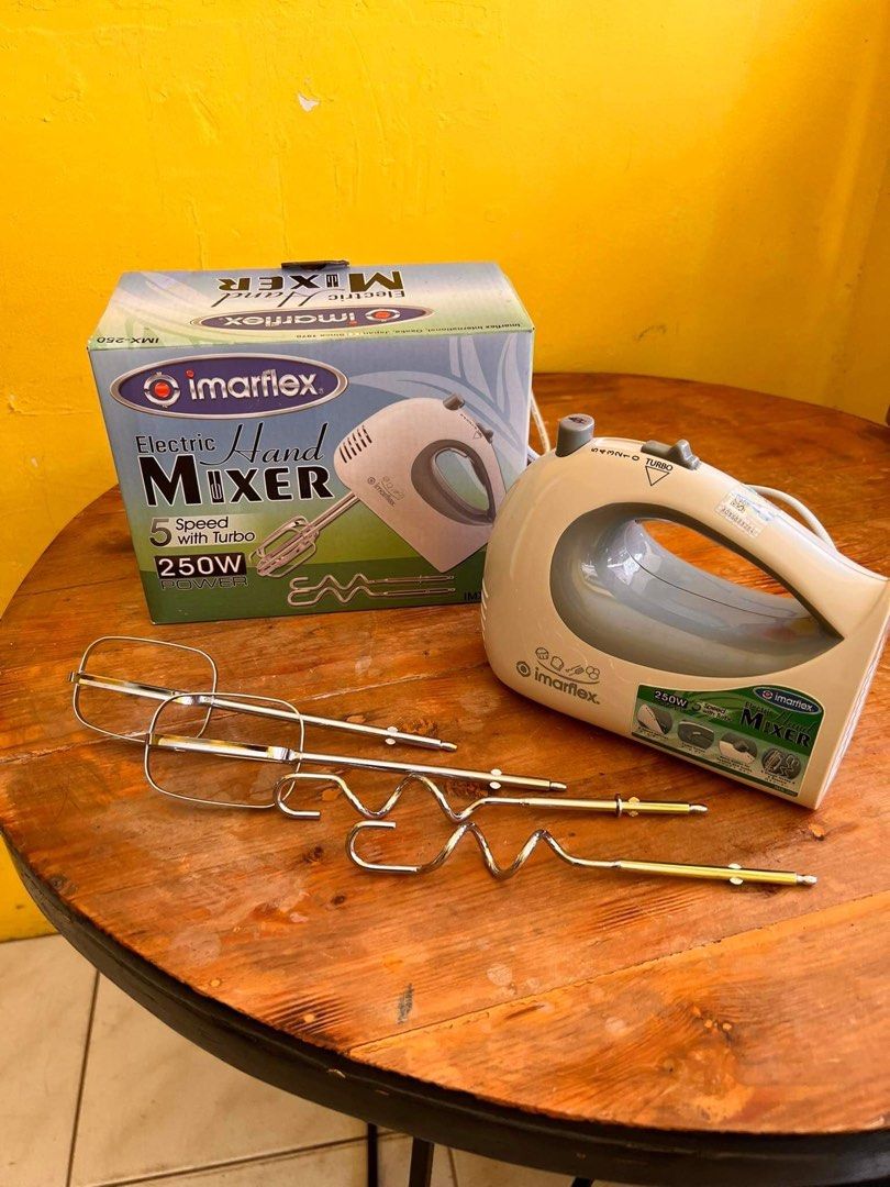 Imarflex Electric Hand Mixer 5 Speed 250W, TV & Home Appliances