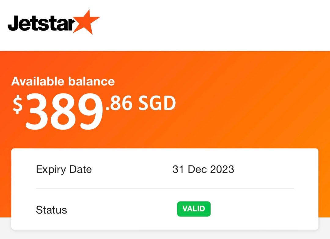 Jetstar Voucher, Tickets & Vouchers, Flights & Overseas Attractions on