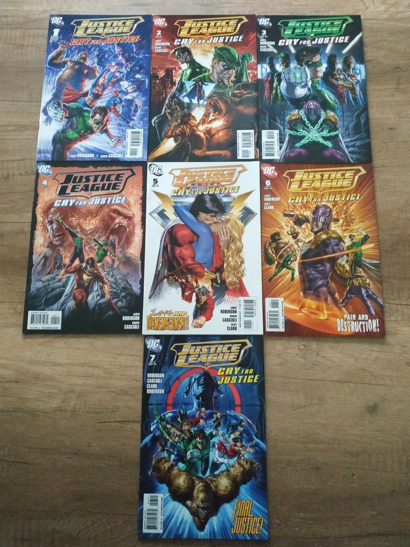 Justice League Cry for Justice (2009) Comics Set