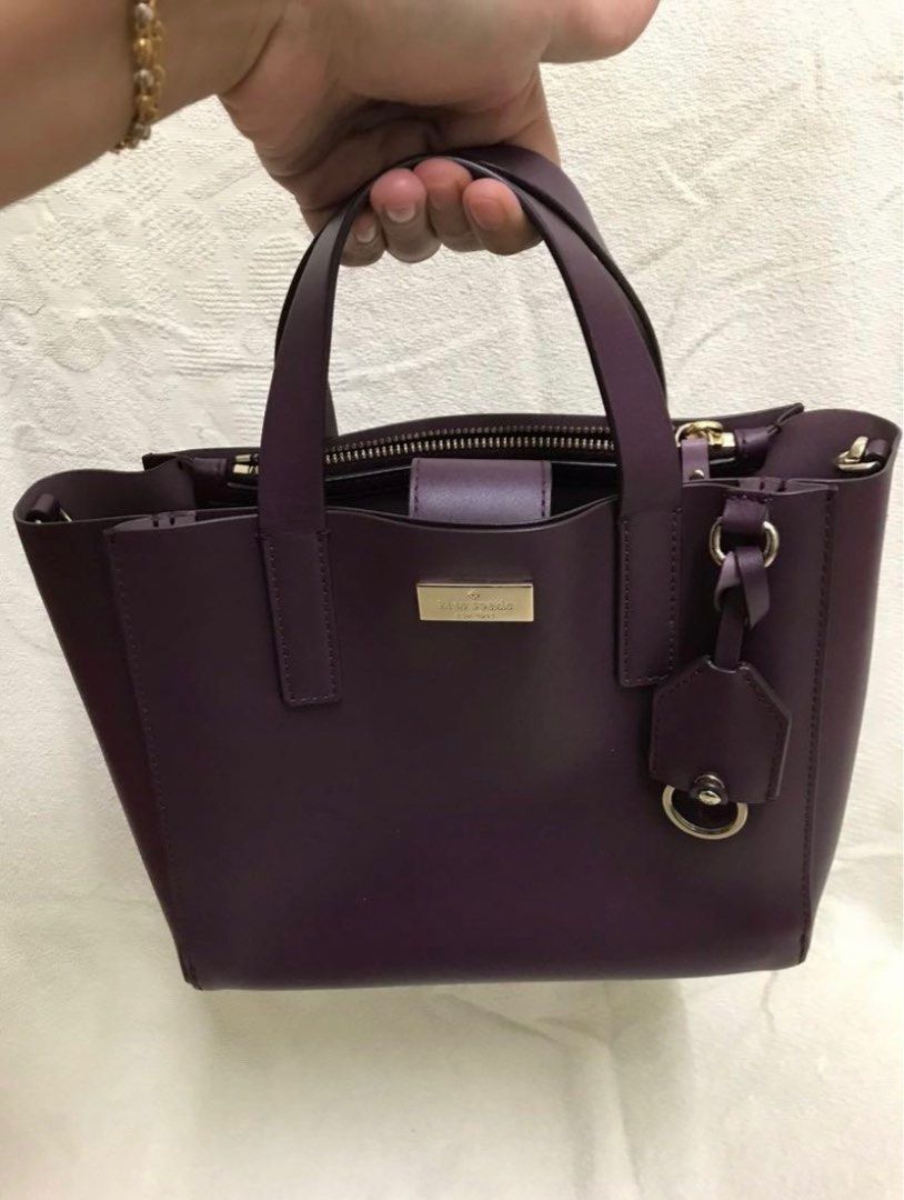 Kate spade hotsell dark purple purse