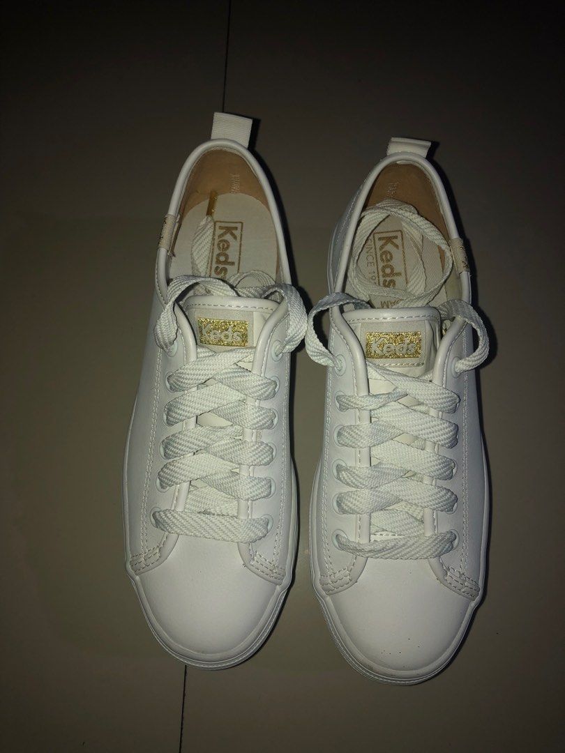 Plain white keds hotsell