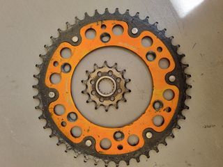 Ktm supersprox sprocket and chain