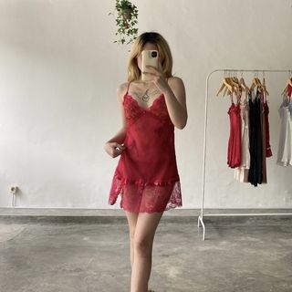 Lace slip dress lingerie