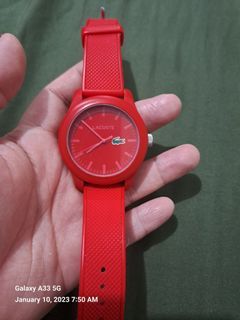 Lacoste Watch red