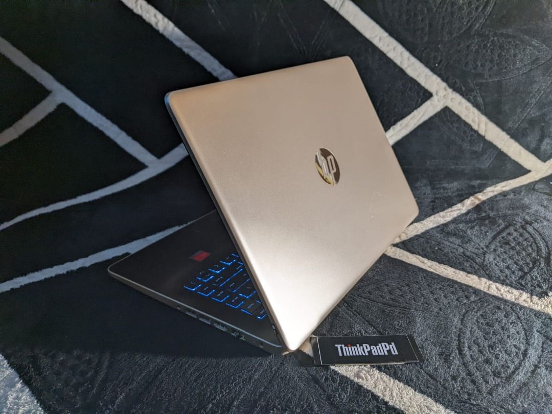 Laptop Gaming Desain HP 14-CM0XXX AMD Radeon R2 Fullset Mulus ...