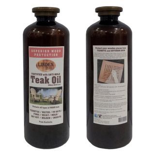 Linden Teak Teak Oil Fortified with Anti-mold for Outdoor Furniture Maintenance