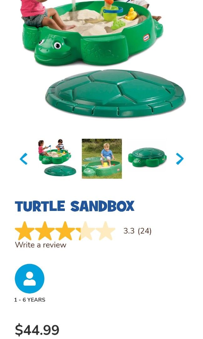 Little Tikes Turtle Sandbox Diameter 3ft, Hobbies & Toys, Toys & Games