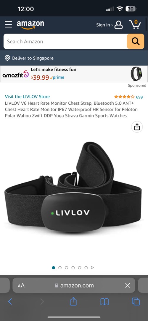 Livlov v6 best sale heart rate monitor