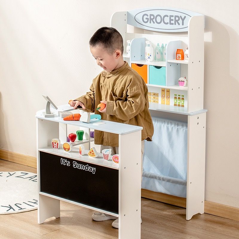 Wooden shop on sale for toddlers