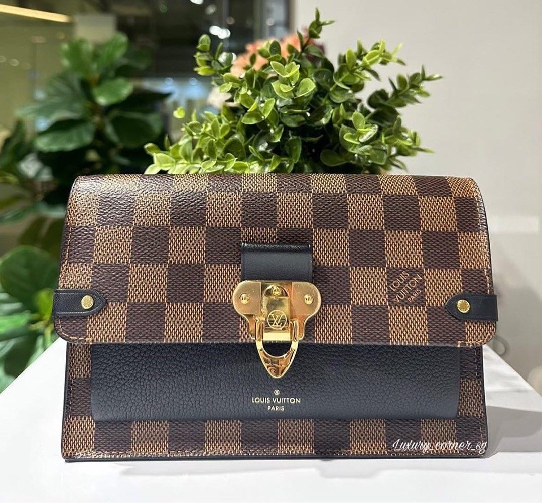 Louis Vuitton Vavin Chain Wallet Noir Damier Ebene, Luxury, Bags