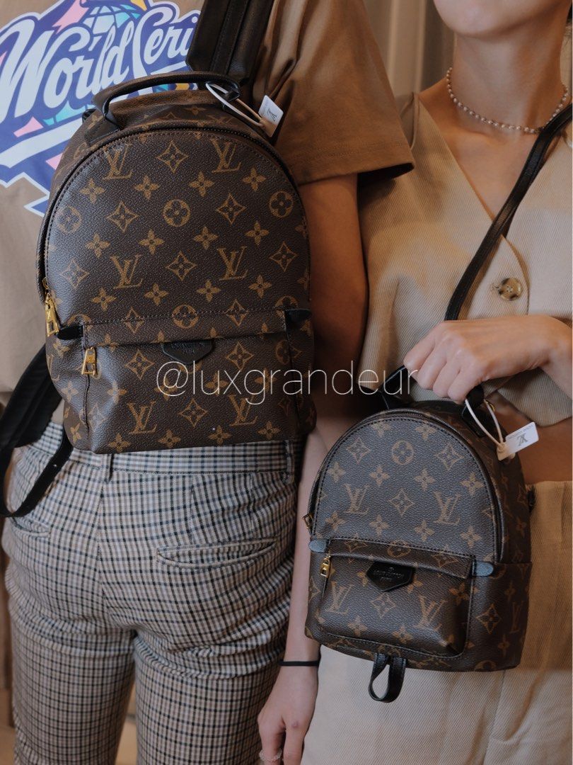 Lv hotsell backpack sizes