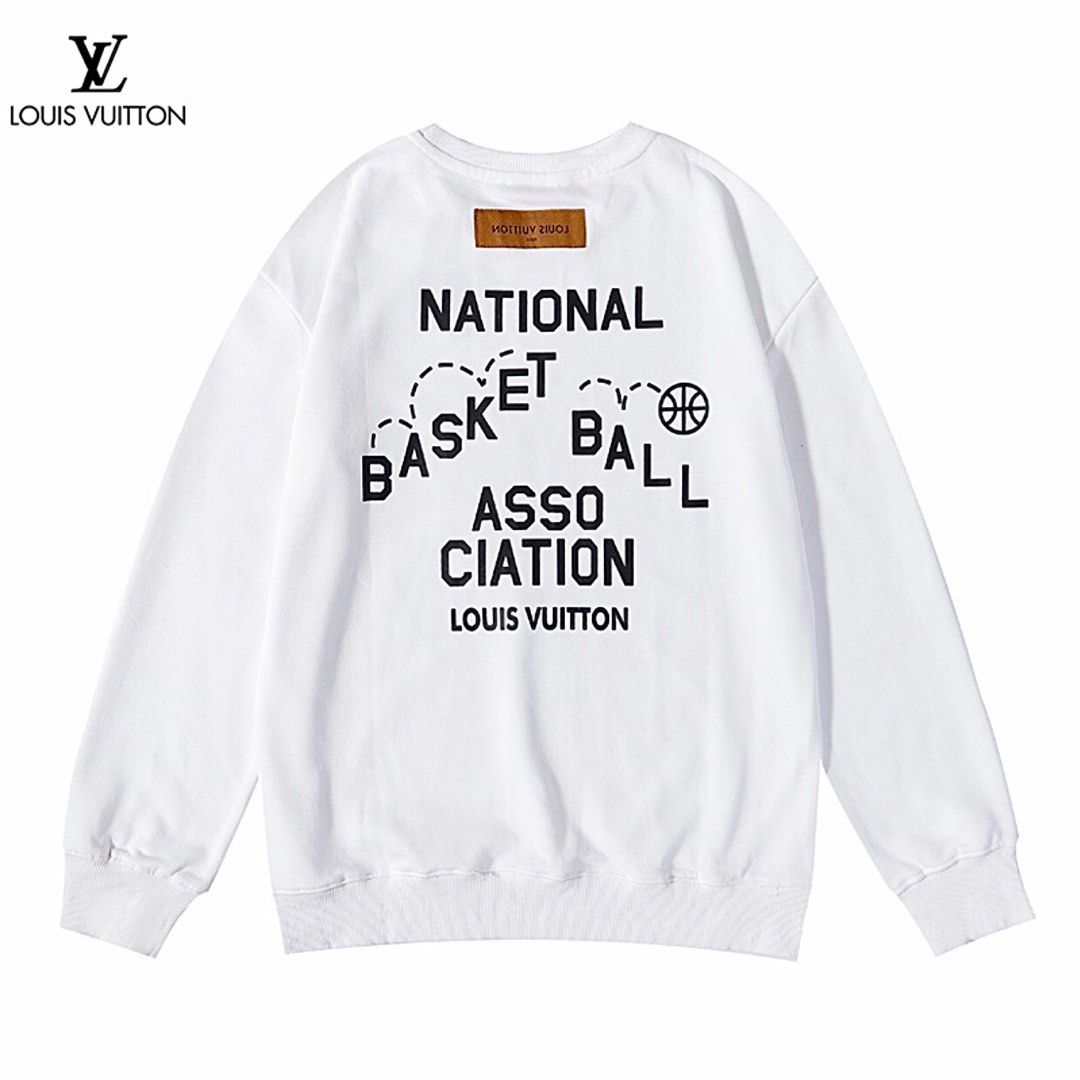 LV X NBA Letters Crewneck Sweater, Men's Fashion, Tops & Sets, Hoodies on  Carousell
