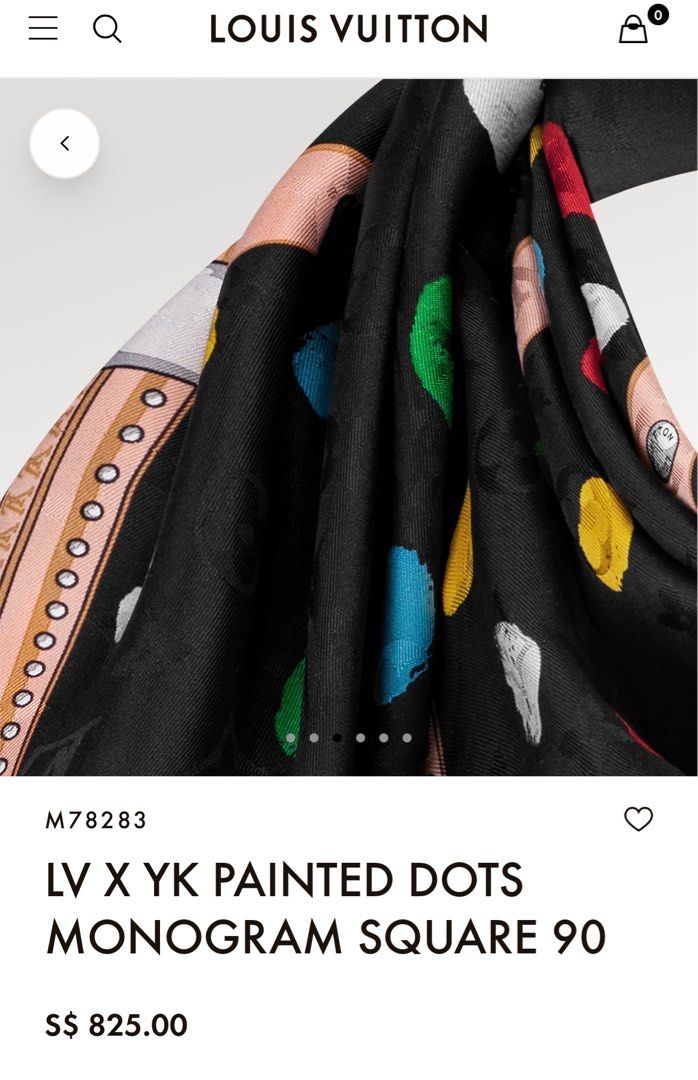 LV x YK Painted Dots Monogram Square 90 S00 - Women - Accessories