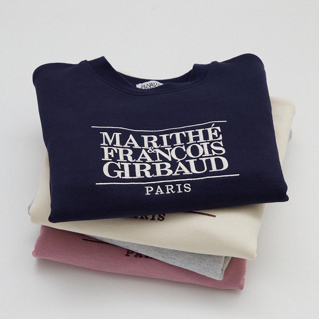 Marithe Francois Girbaud W Classic Logo Crop Sweatshirt 短版衛衣