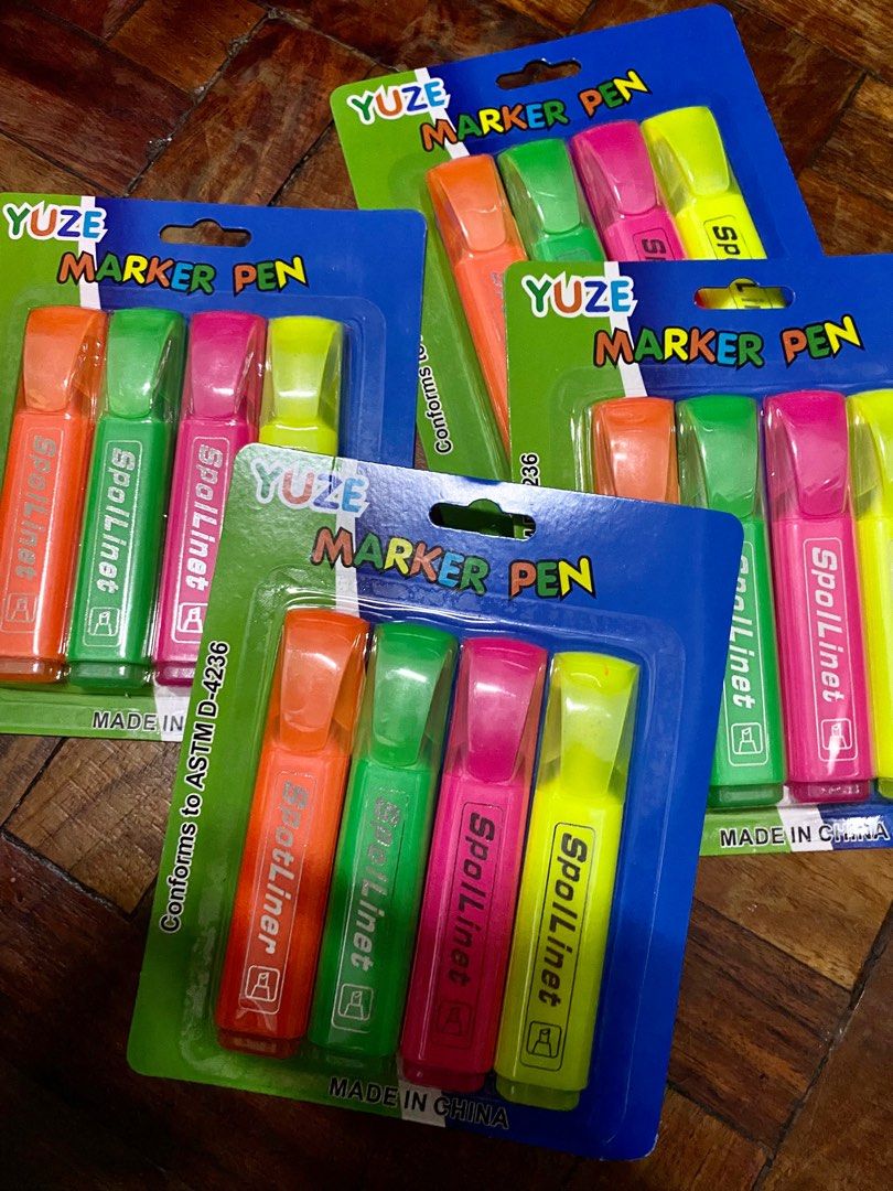 Marker pen (Category: Stationery & School Supplies) located in Manila. Submitted by blanzingmax (Listing ID 1208573890, Image 1). Description: 4 pcs marker pen.