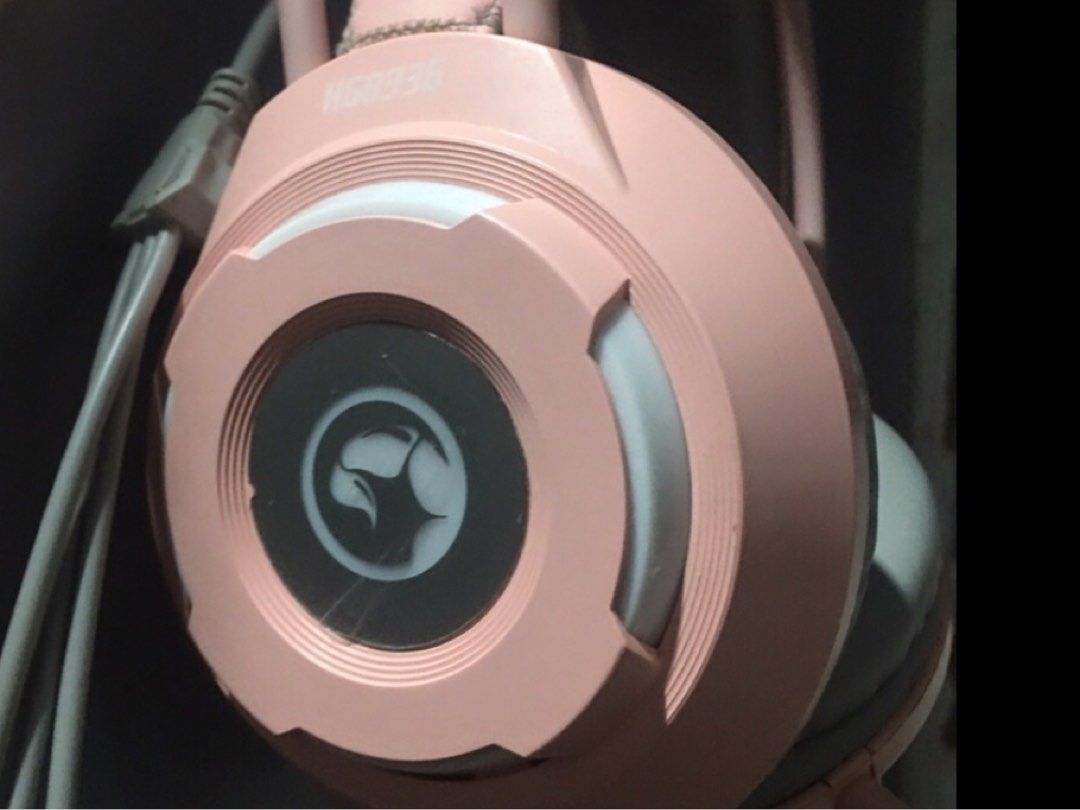 Cuffie Gaming Marvo HG8936 Con Microfono, Cablate, Jack 3.5mm E USB, Colore Rosa