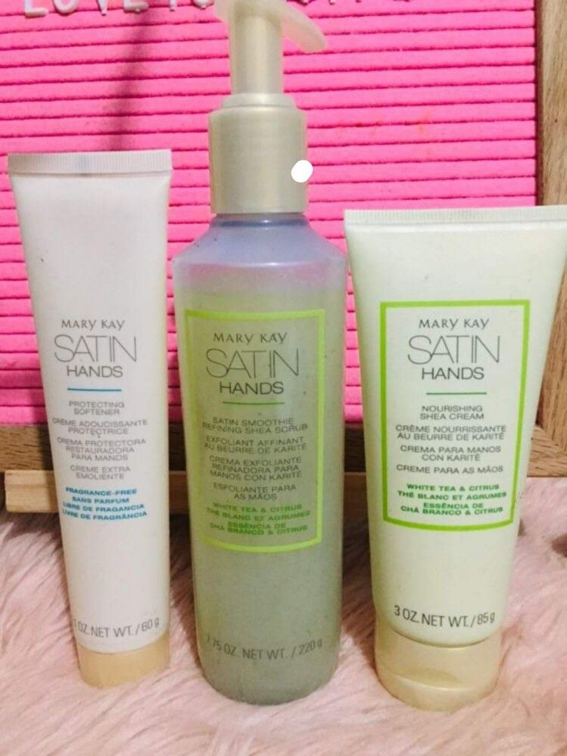 MARY KAY SATIN HANDS PAMPERING SET, Beauty &amp; Personal Care, Face, Face ...