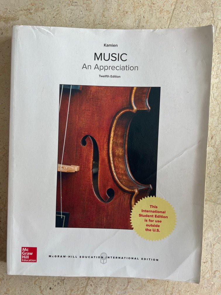 McGraw Hill Education Roger Kamien “Music An Appreciation” Twelve