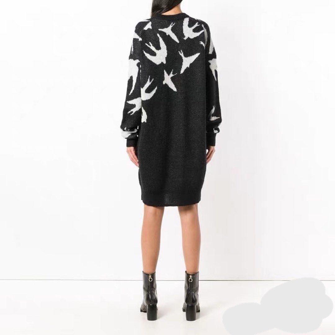 Alexander mcqueen discount swallow sweater dress