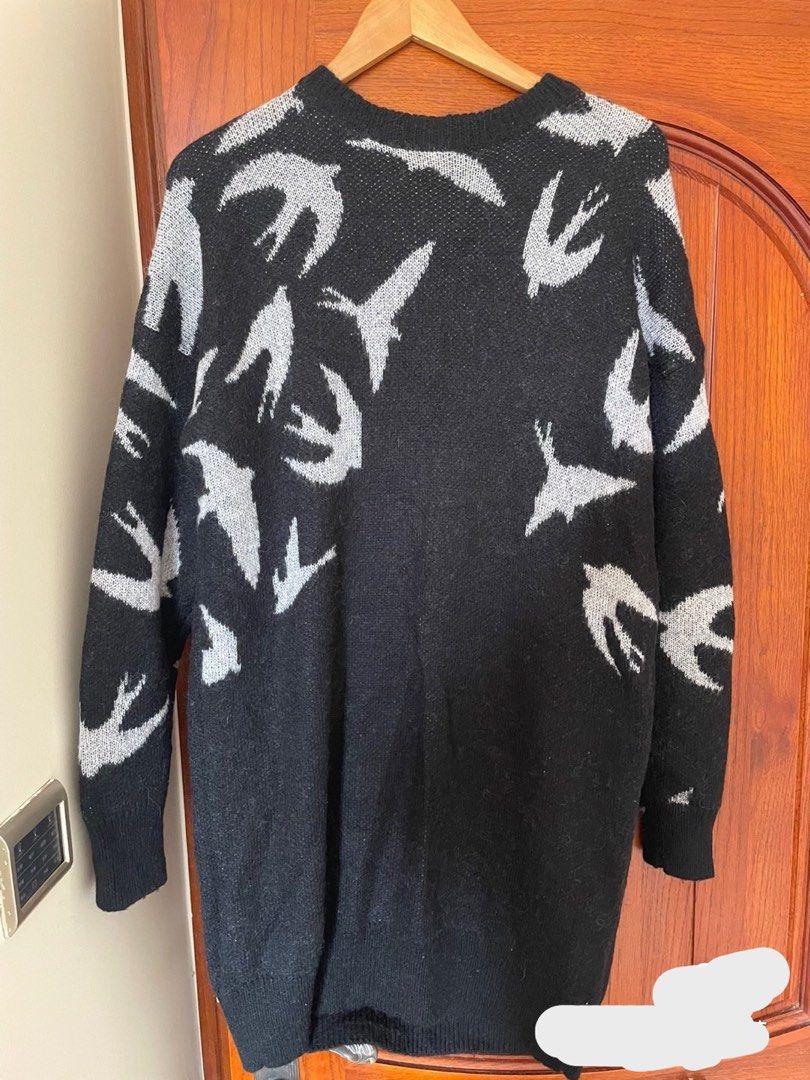 Alexander mcqueen swallow sweater dress shop