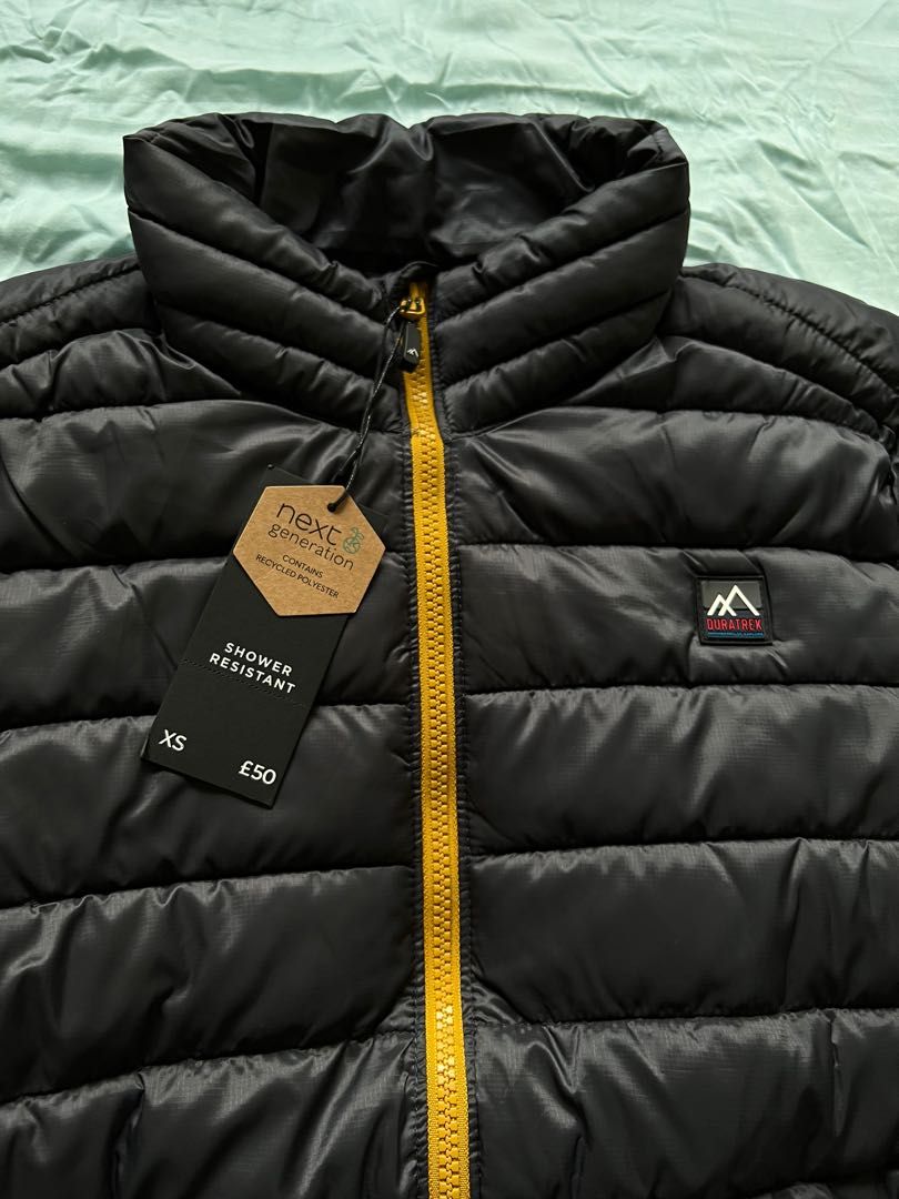 Men s Packable winter puffer jacket XS black from Next UK. Like
