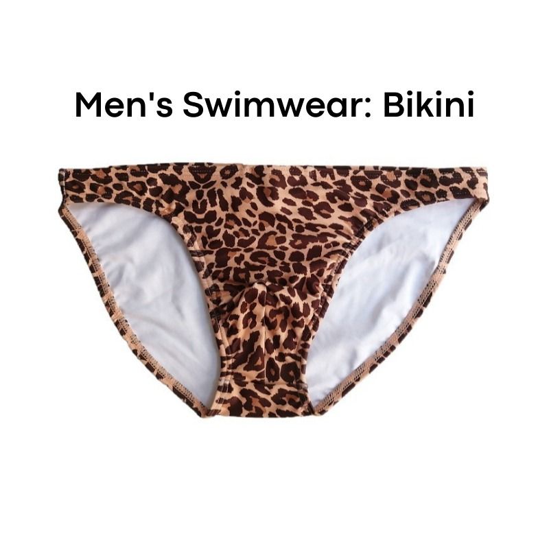 Men's Swimwear: Low Waist Bikini with Modesty Sponge Swim Trunks ...