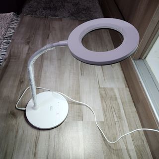 Miady LED Desk Lamp Eye-Caring Table Lamp, 3 Color Modes with 4 Levels of Brightness, Dimmable Office Lamp with Adapter, Touch Control Sensitive, 360° Flexible