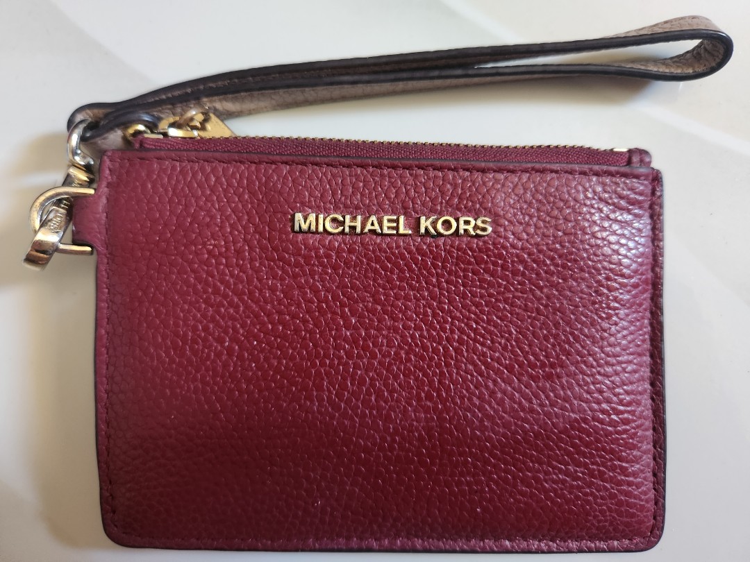 Michael Kors red wallet, Women's Fashion, Bags & Wallets, Wallets & Card  holders on Carousell