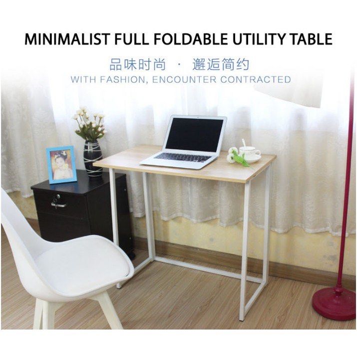Minimalist Full Foldable Table / Folding Table / Computer Table