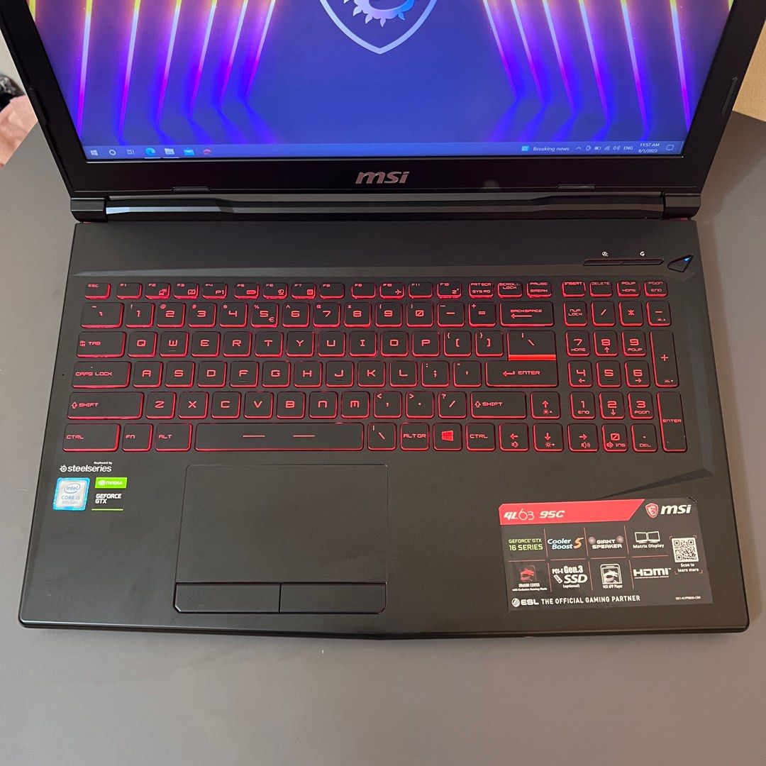 Msi gl63 gtx 1650 hotsell