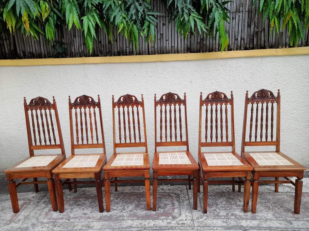 Narra Dining Chairs with Solihiya, Furniture & Home Living, Furniture