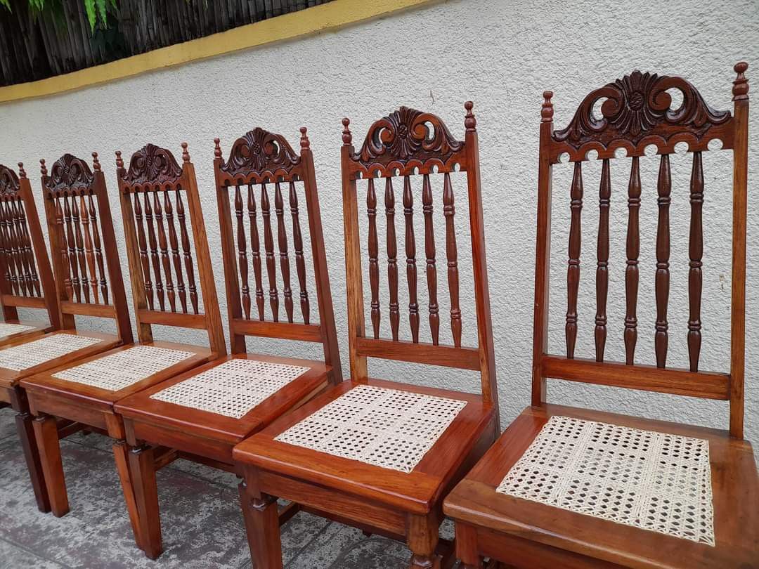 Narra Dining Chairs with Solihiya, Furniture & Home Living, Furniture