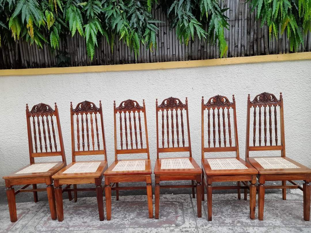 Narra Dining Chairs with Solihiya, Furniture & Home Living, Furniture
