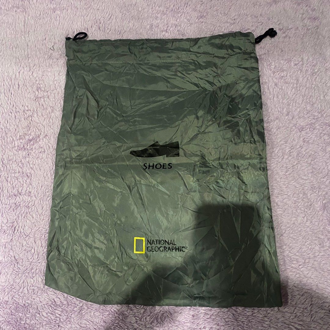 National Geographic Shoe Dustbag (Category: Purses & Pouches) located in Iligan City. Submitted by its.elle (Listing ID 1208489177, Image 1). Description: Need Wash.
