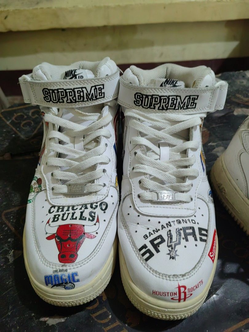 air force 1 supreme nba white