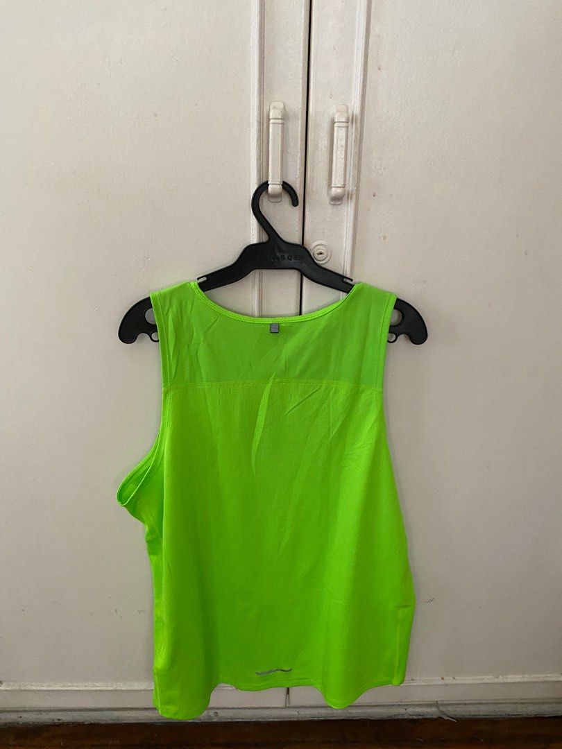 Nike Dri Fit Neon Green Tank Top Activewear Men s Fashion