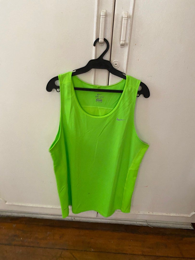 Nike Dri Fit Neon Green Tank Top Activewear