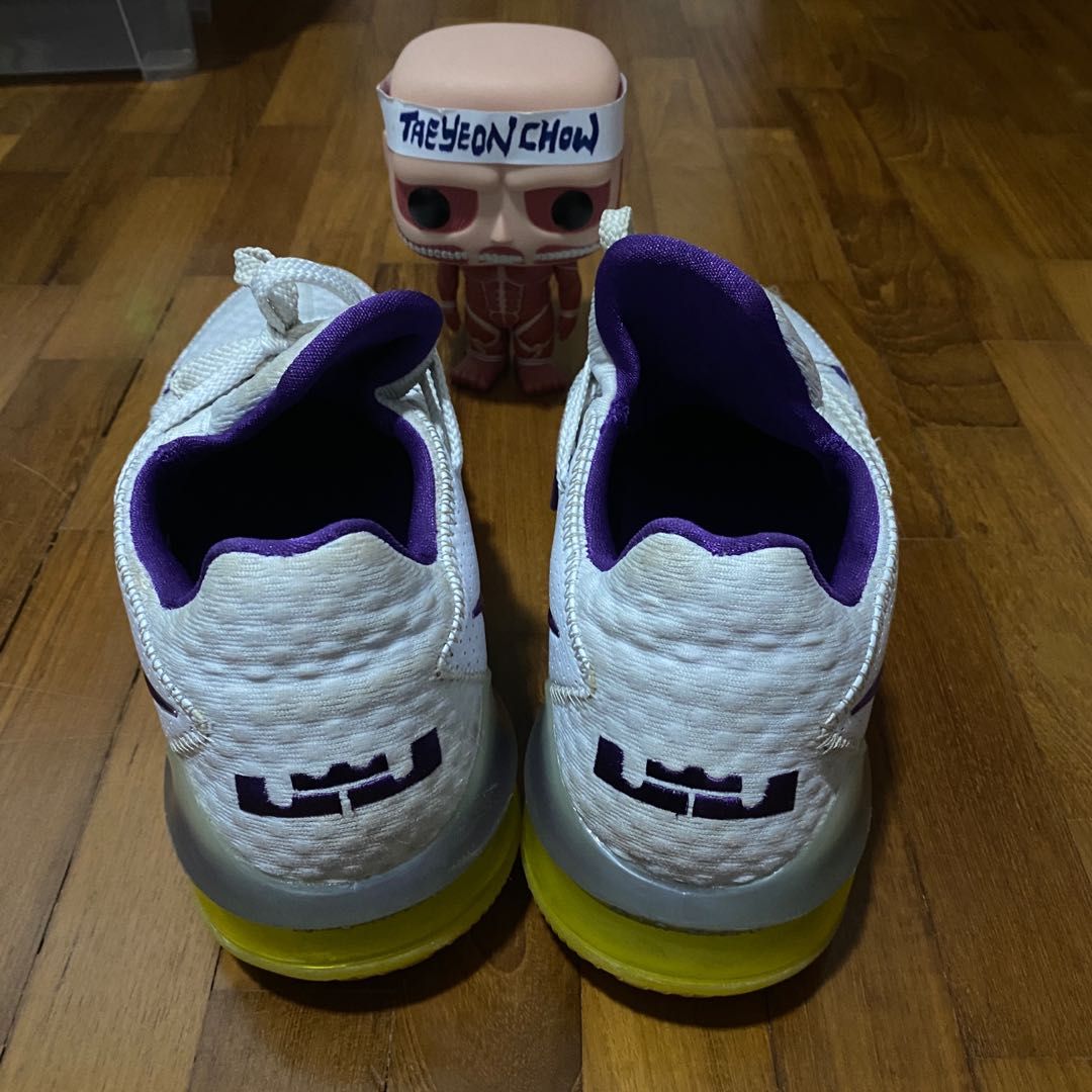 lebron 17 low lakers on feet