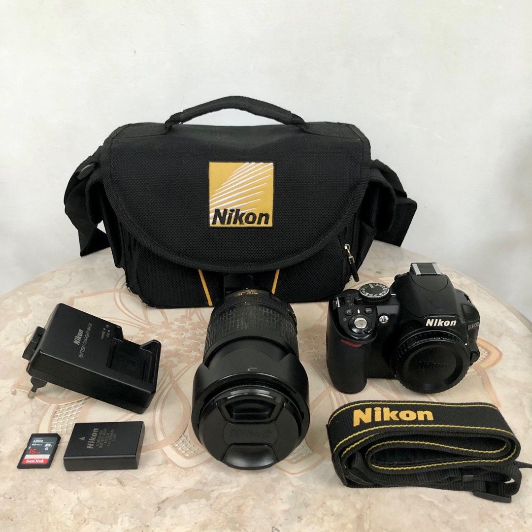 NIKKOR 18-105mm LENS & NIKON D3100 WITH ORIGINAL BOX + DSLR CAMERA BAG ...