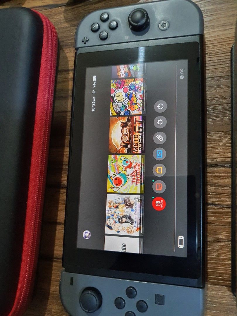 Nintendo switch V2 complete set 64GB lots of games, Video Gaming, Video