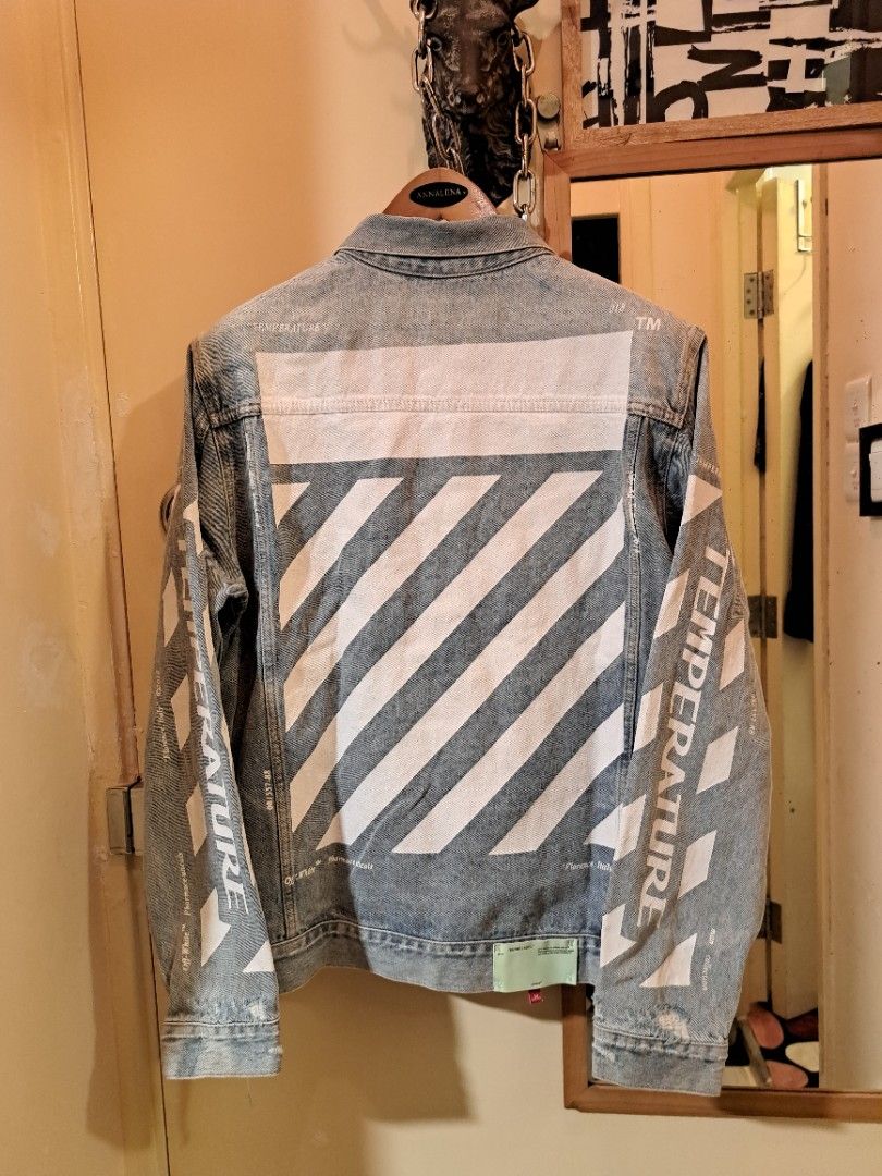 Off-white 牛仔外套, 男裝, 運動服裝- Carousell