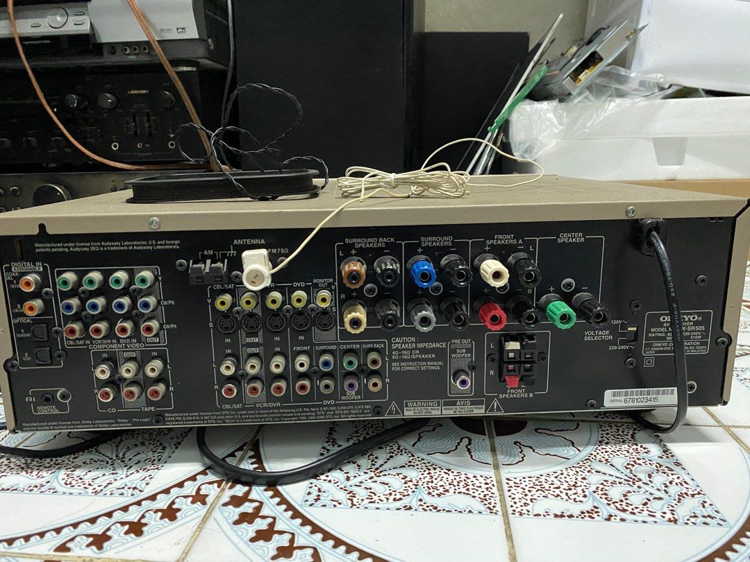 ONKYO TX SR505 收音劇院 7.1 環繞擴大機 DTS Dolby D 雙解碼環繞擴大機, 耳機及錄音音訊設備, Soundbar