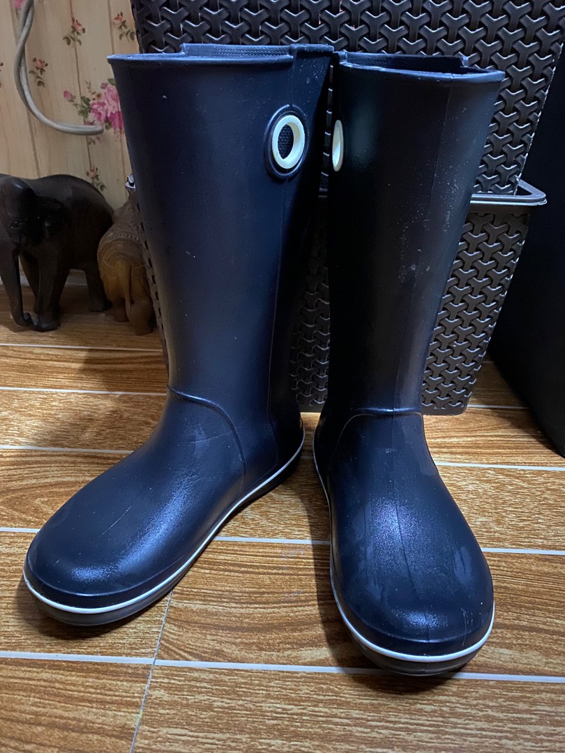crocs tall rain boots