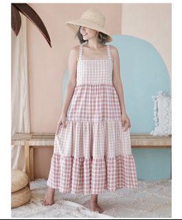 Pale Red Summer Dress Women