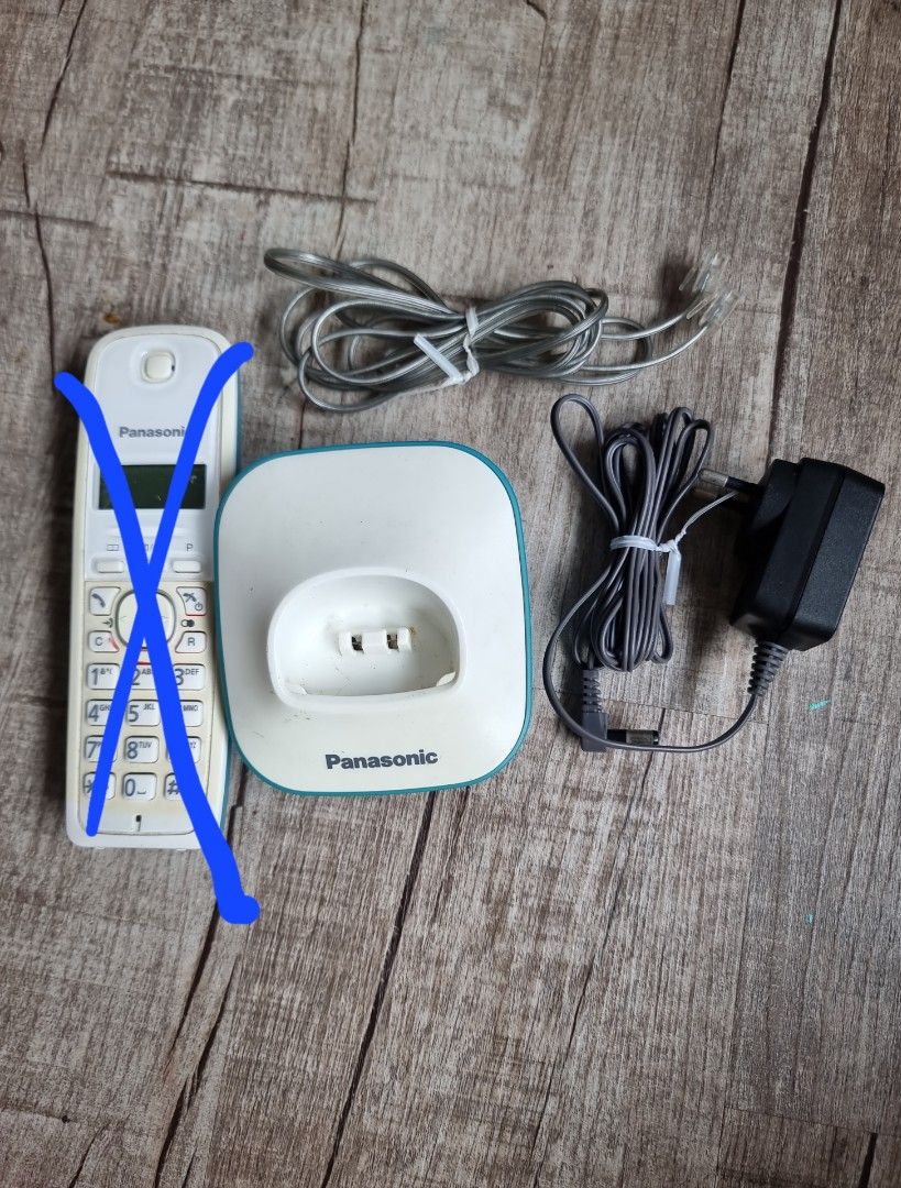 Panasonic cordless phone (only handset not working properly), TV & Home