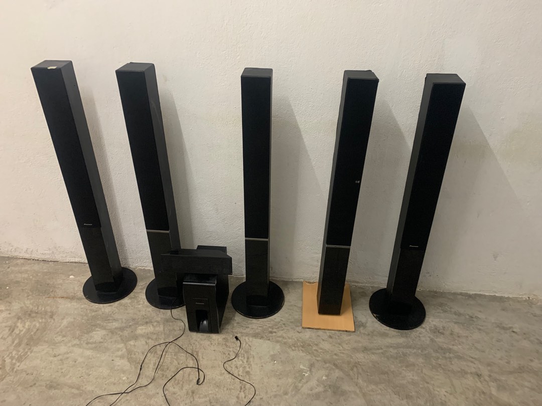 Pioneer home Theater speaker 7 pieces, Audio, Soundbars, Speakers