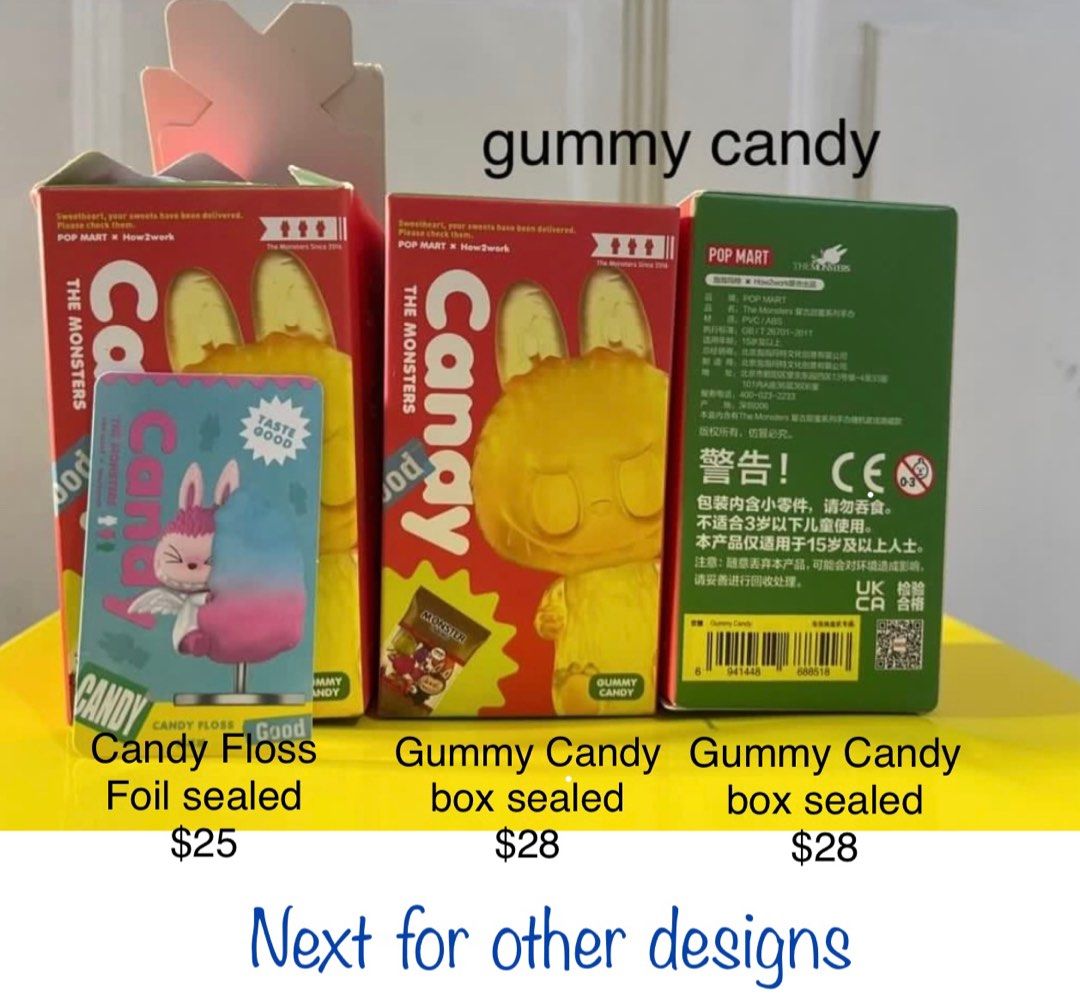 PopMart Labubu Patisseries ,Gummy Candy, Space Adventures, Yuki