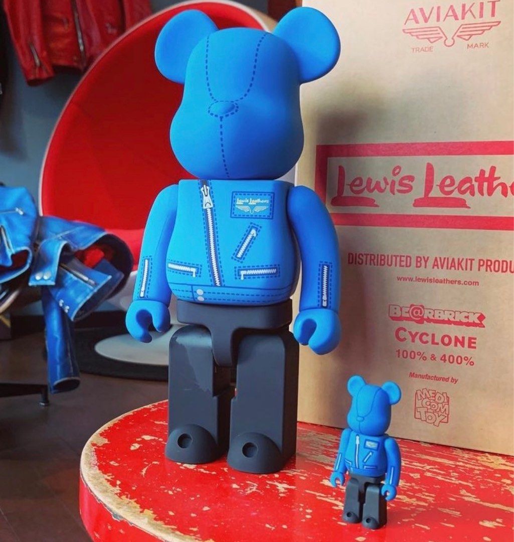 [Pre-order]Bearbrick x Lewis Leathers Cyclone 100% + 400%