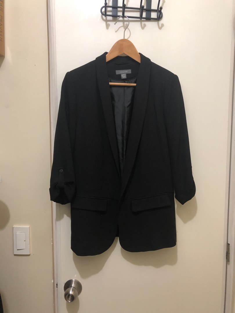 Primark Black Blazer, Women's Fashion, Coats, Jackets and Outerwear on